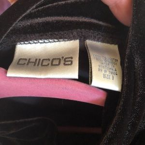 Velvet pants and zippered sweat jacket. Chocolate brown.